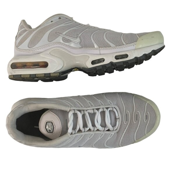 Nike Air Max Plus TN White Sneakers Mens Size 7.5 US 604133-139 7668 GUC - Picture 2 of 12